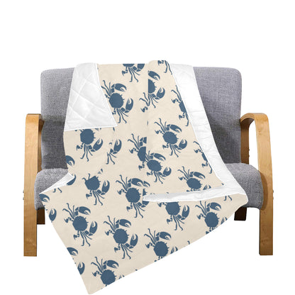 Crab Pattern Print Design 02 Premium Quilt