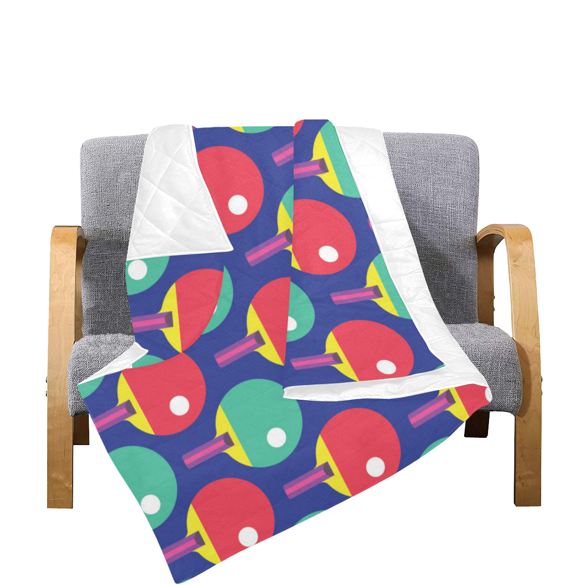 Ping Pong Pattern Print Design A03 Premium Quilt