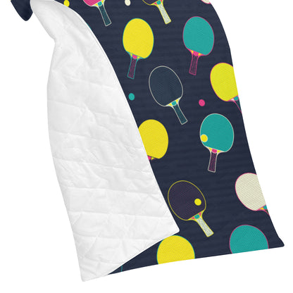 Ping Pong Pattern Print Design A04 Premium Quilt