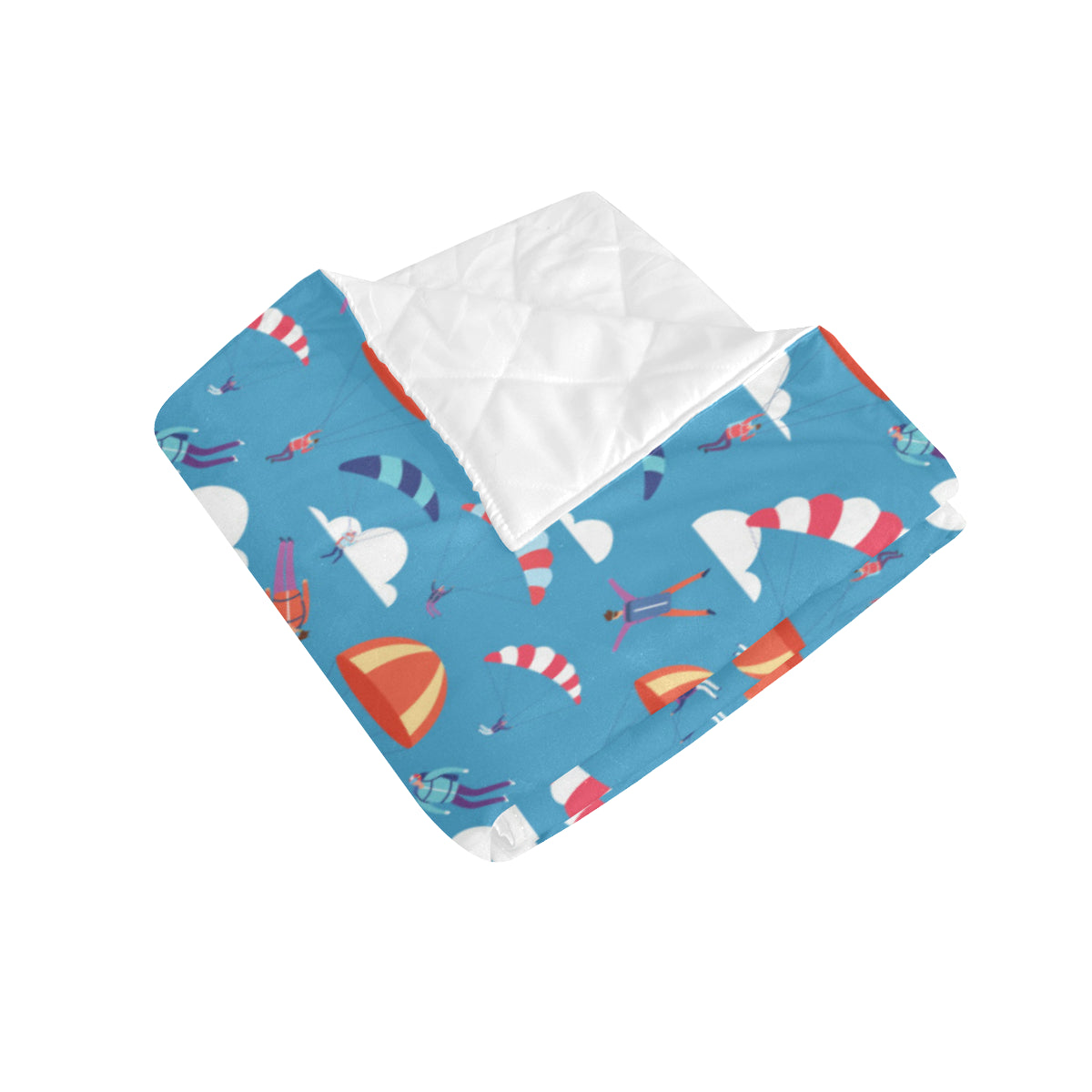 Skydiving Pattern Print Design 03 Premium Quilt