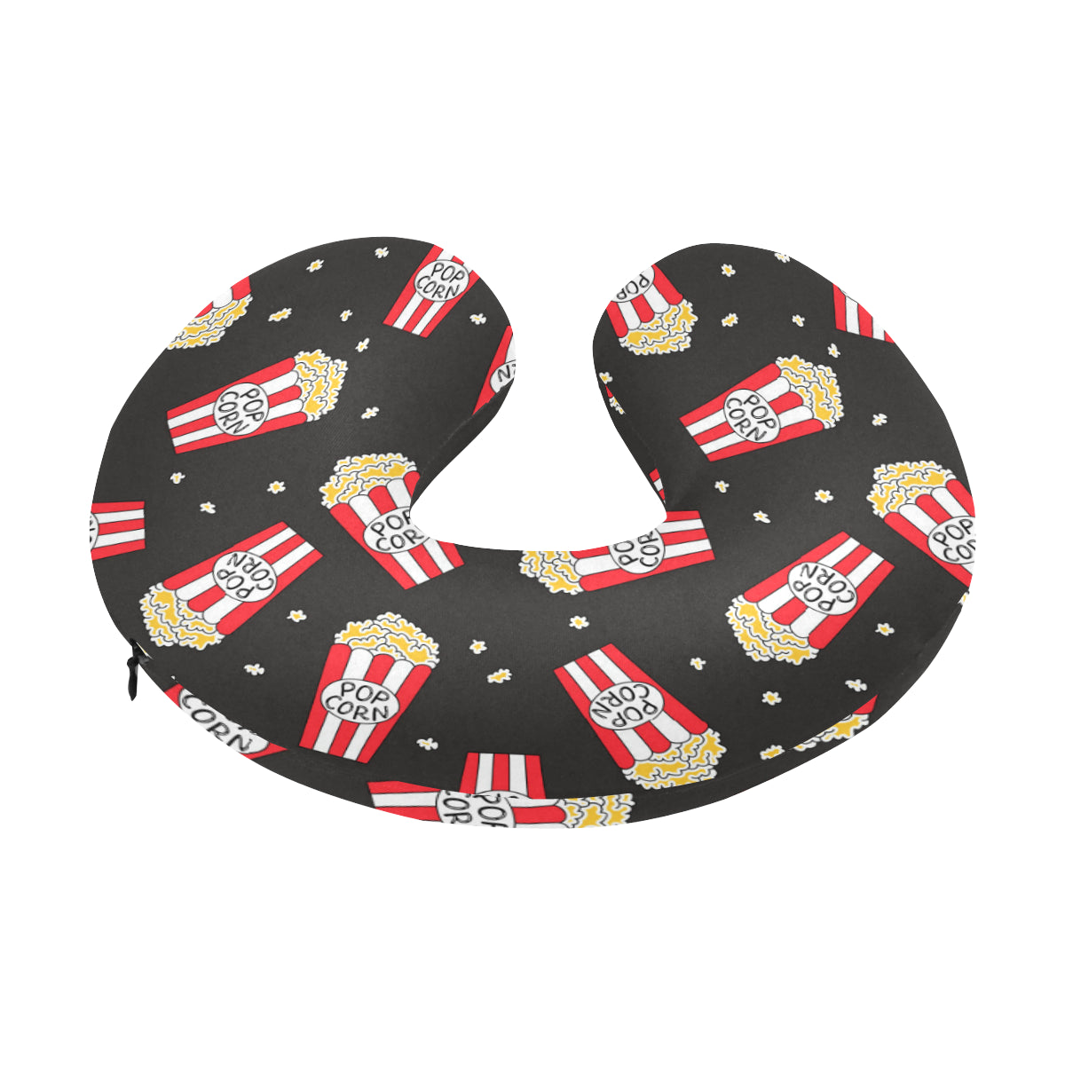 Popcorn Pattern Print Design A01 U-Shaped Travel Neck Pillow