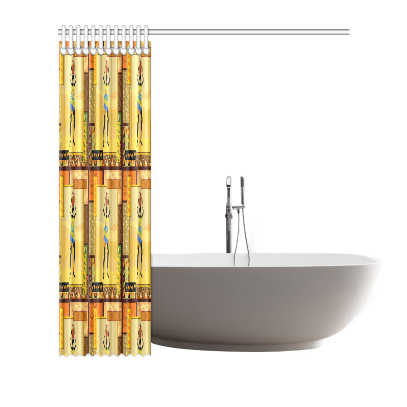 African Girl Design Shower Curtain