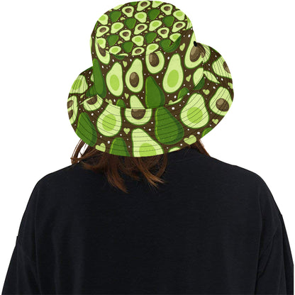 Avocado Pattern Print Design AC04 Unisex Bucket Hat