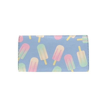 Ice Cream Pattern Print Design 05 Women's Trifold Wallet
