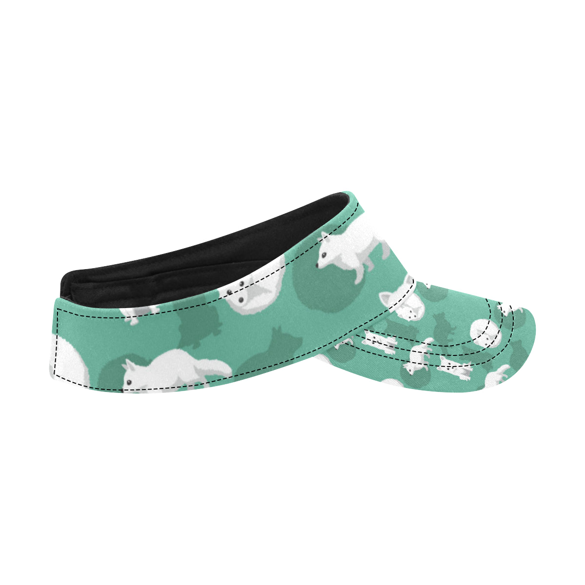 Arctic Fox Pattern Print Design Unisex Sun Visor