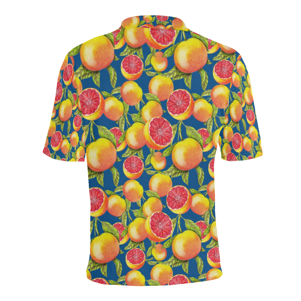 Grapefruit Pattern Print Design GF04 Men Polo Shirt