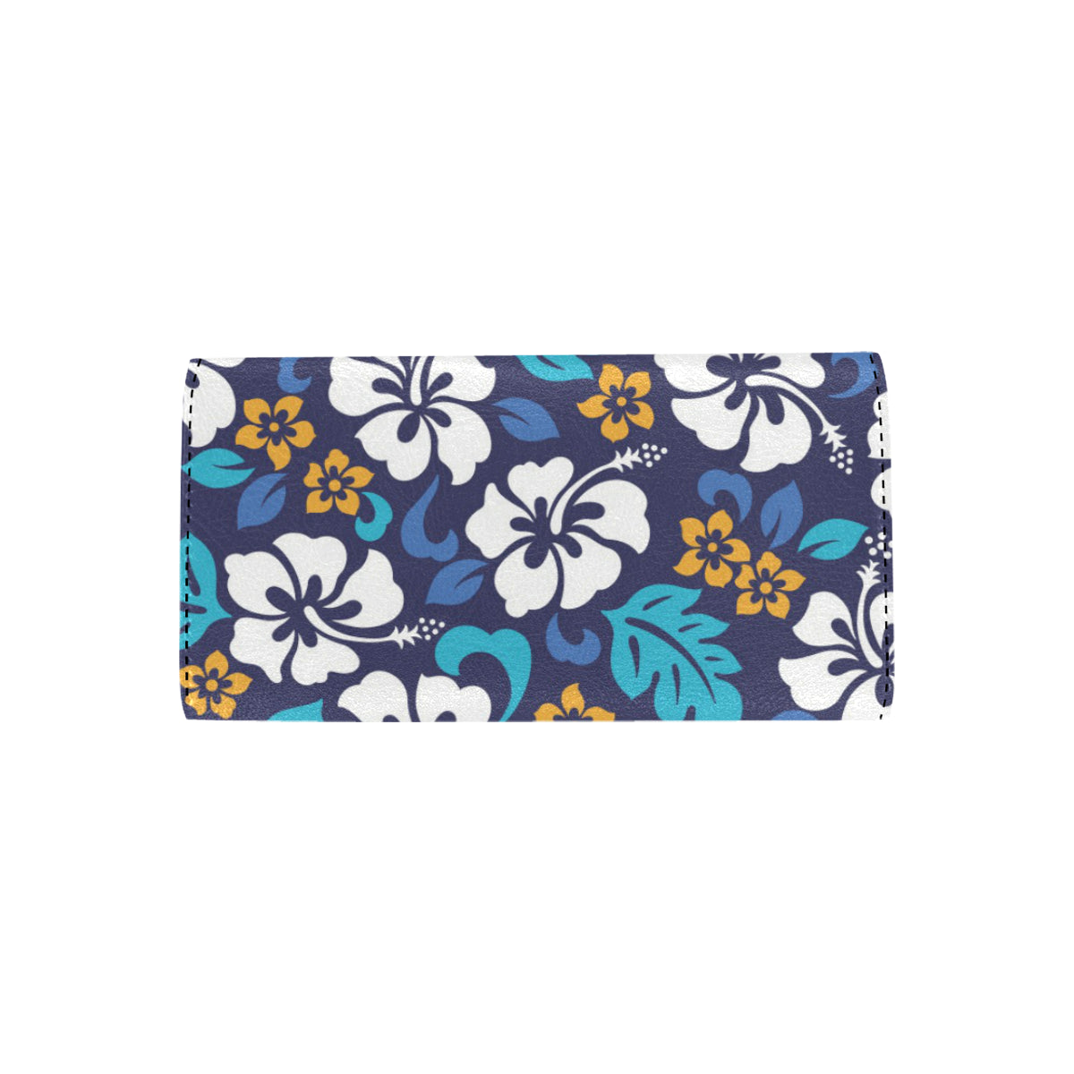 Hibiscus Pattern Print Design HB030 Women's Trifold Wallet