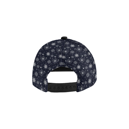 Nautical Sky Design Themed Print Snapback Cap