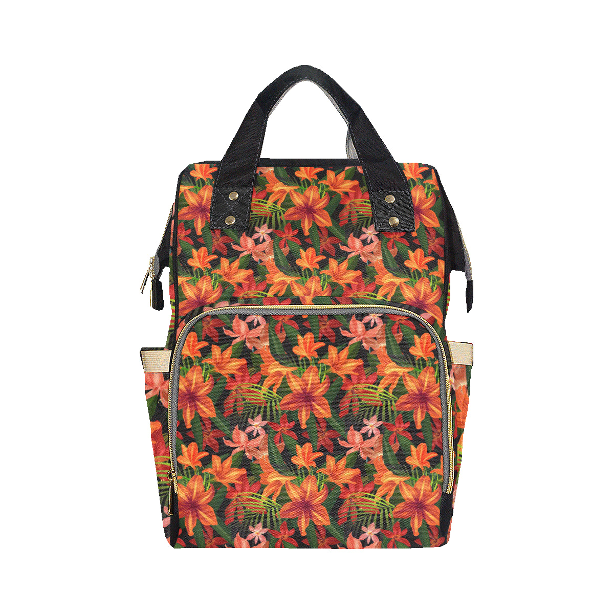 Amaryllis Pattern Print Design AL05 Diaper Bag Backpack