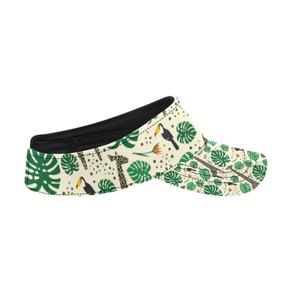Rainforest Giraffe Pattern Print Design A02 Unisex Sun Visor