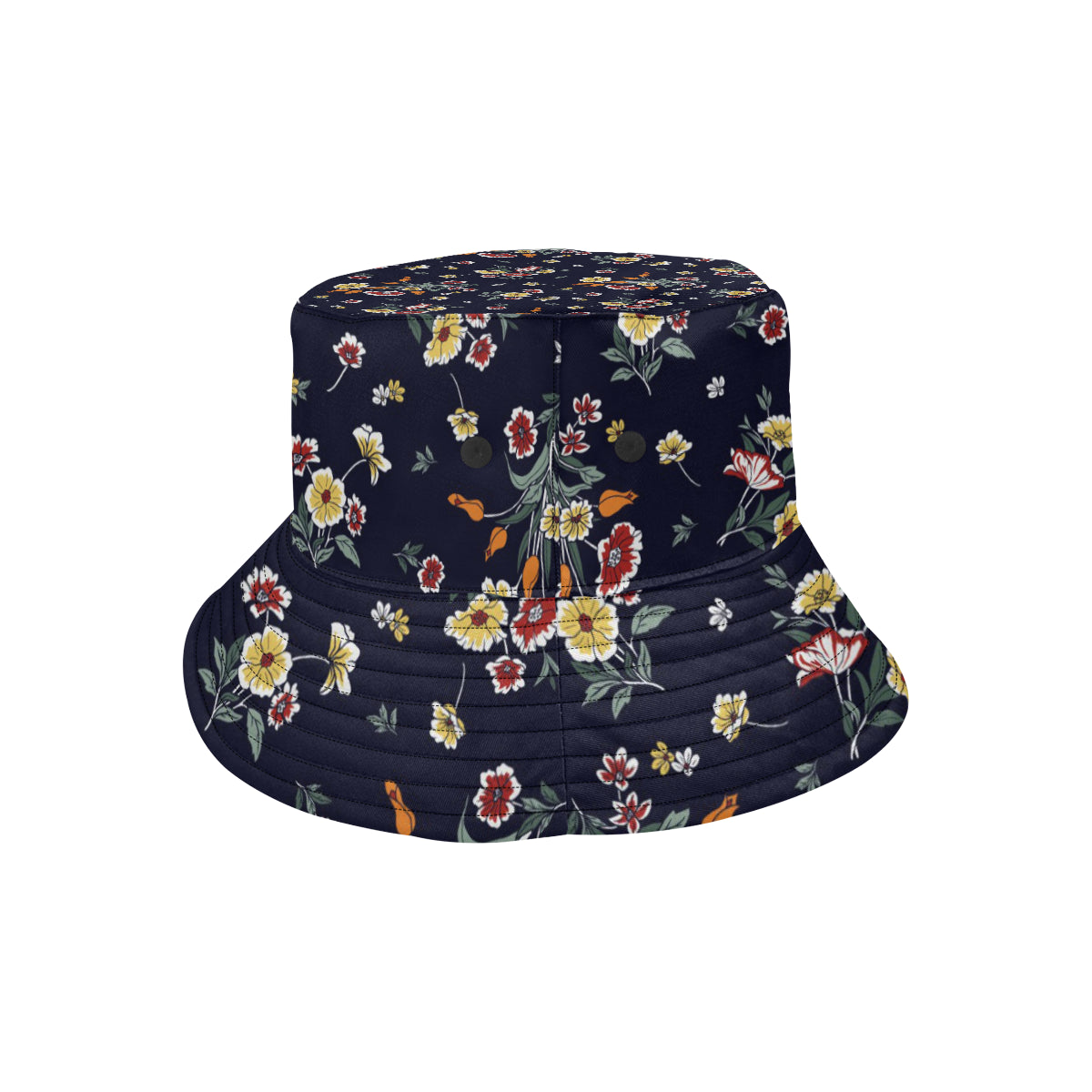 Summer Floral Pattern Print Design SF01 Unisex Bucket Hat