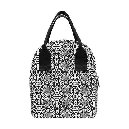 Yin Yang Spiral Design Print Insulated Lunch Bag