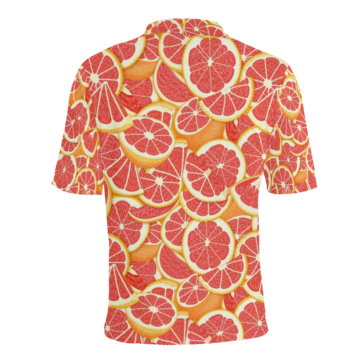 Grapefruit Pattern Print Design GF02 Men Polo Shirt
