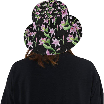 Amaryllis Pattern Print Design AL08 Unisex Bucket Hat