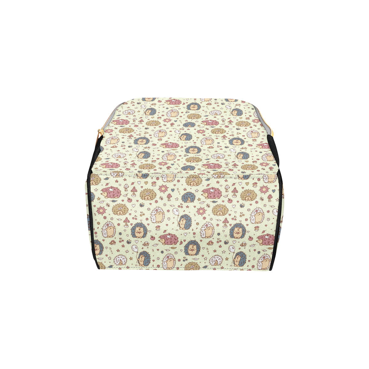 Hedgehog Cute Pattern Print Design 01 Diaper Bag Backpack