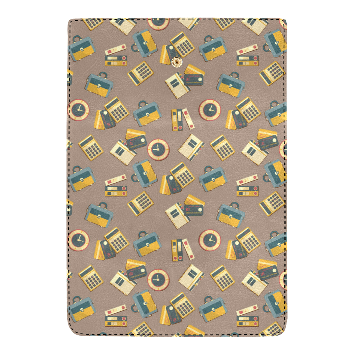 Accounting Financial Pattern Print Design 03 Women's Trifold Wallet