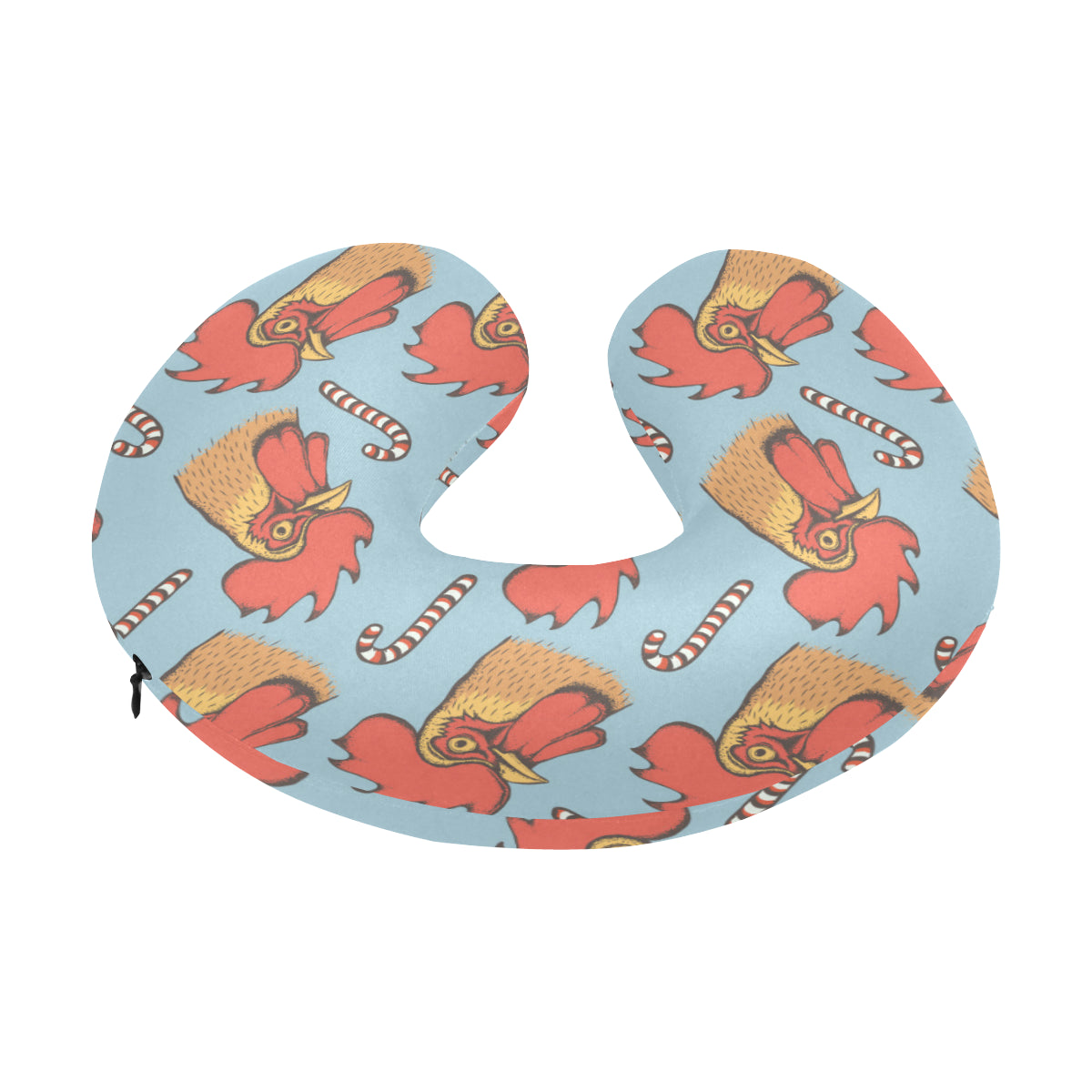Rooster Pattern Print Design A05 U-Shaped Travel Neck Pillow