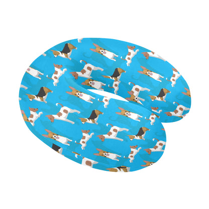 Cardigan Welsh Corgis Pattern Print Design 01 U-Shaped Travel Neck Pillow