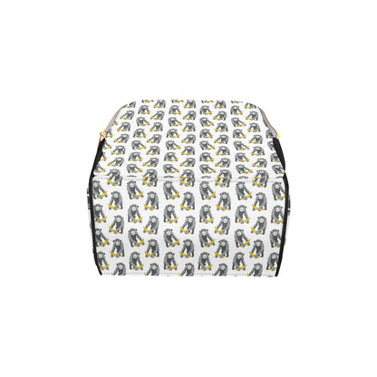 Chimpanzee Pattern Print Design 05 Diaper Bag Backpack