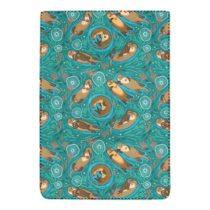 Sea Otter Pattern Print Design 01 Women's Trifold Wallet