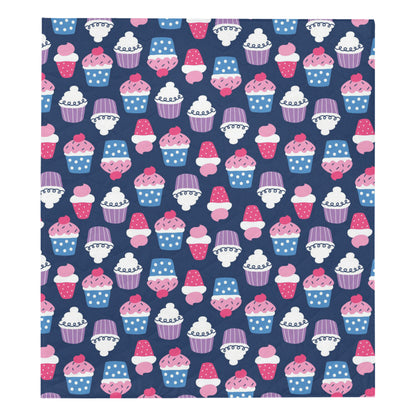 Cupcake Pattern Print Design CP04 Premium Quilt