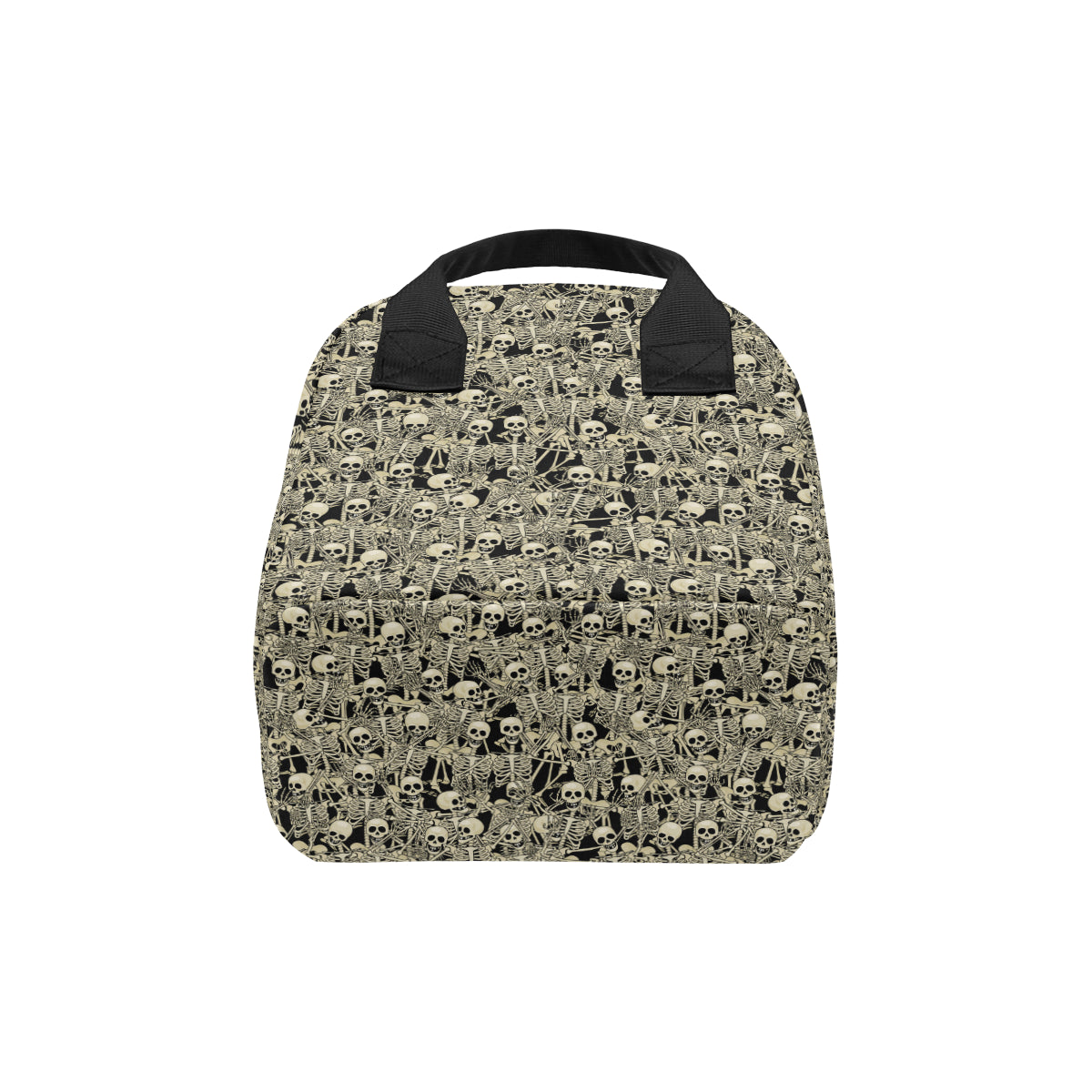 Skeleton Design Print Insulated Lunch Bag