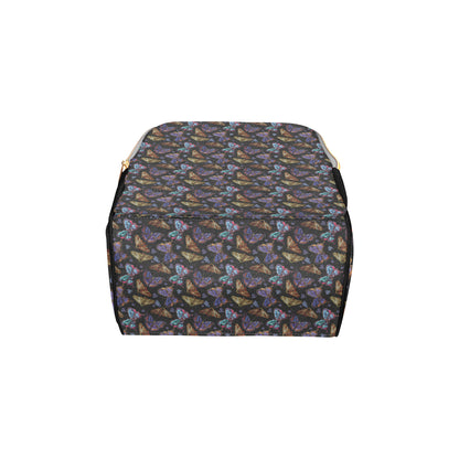Butterfly Pattern Print Design 013 Diaper Bag Backpack