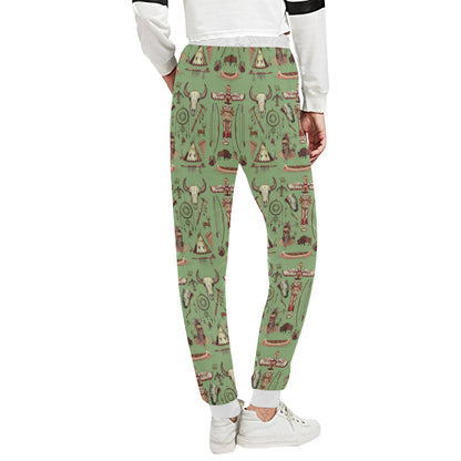 Native Indian Themed Design Print Unisex Sweatpants