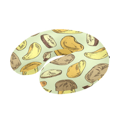 Potato Pattern Print Design A03 U-Shaped Travel Neck Pillow