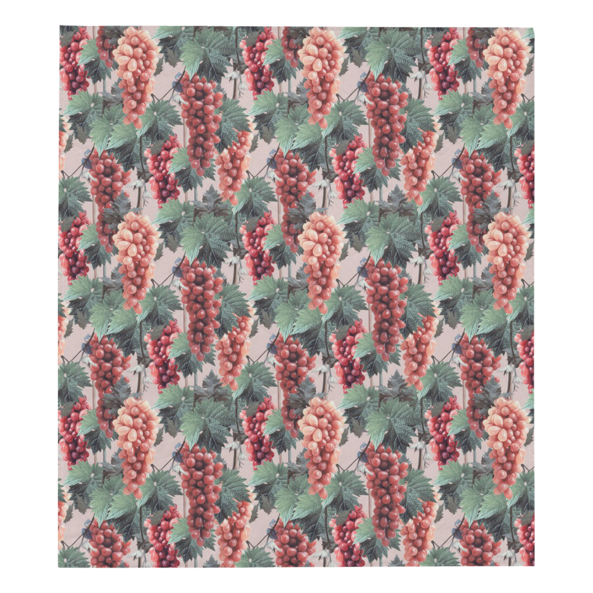 Grape Pattern Print Design GP01 Premium Quilt