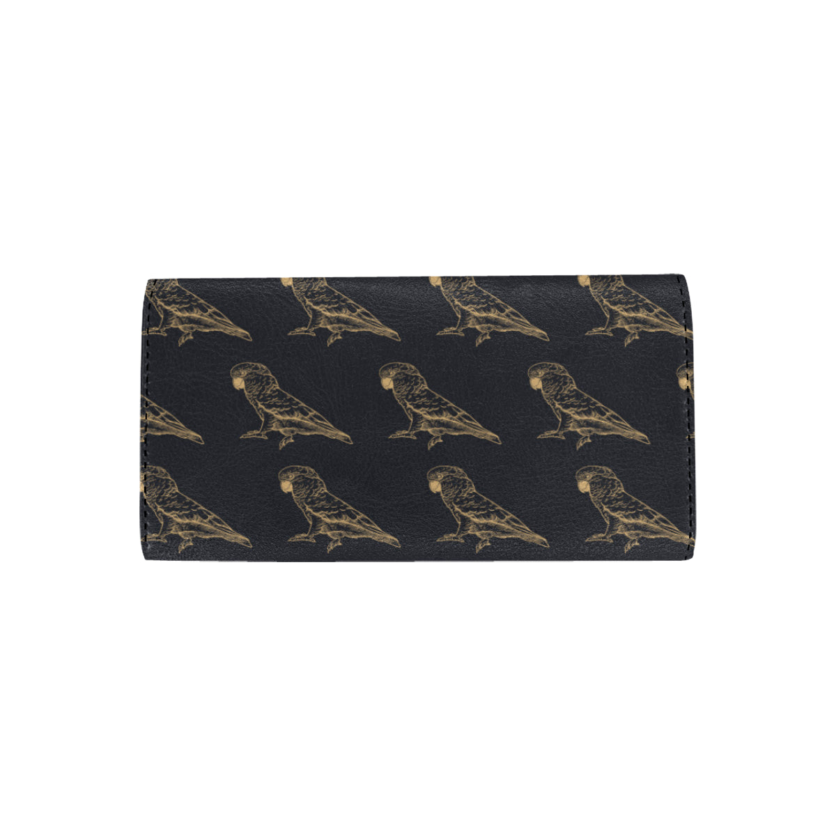 Parakeet Pattern Print Design A04 Women's Trifold Wallet