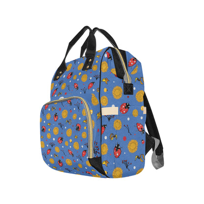 Ladybug Pattern Print Design 05 Diaper Bag Backpack