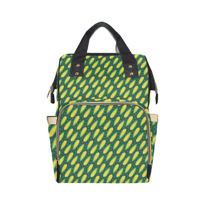 Corn Pattern Print Design 03 Diaper Bag Backpack