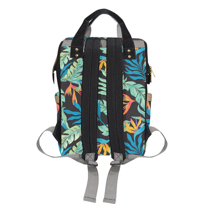 Tropical Palm Leaves Hawaiian Flower Diaper Bag Backpack