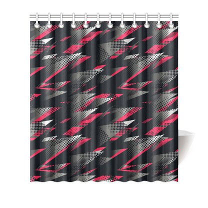Racing Style Pattern Print Design A04 Shower Curtain