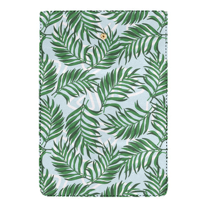 Palm Leaves Pattern Print Design PL06 Women's Trifold Wallet