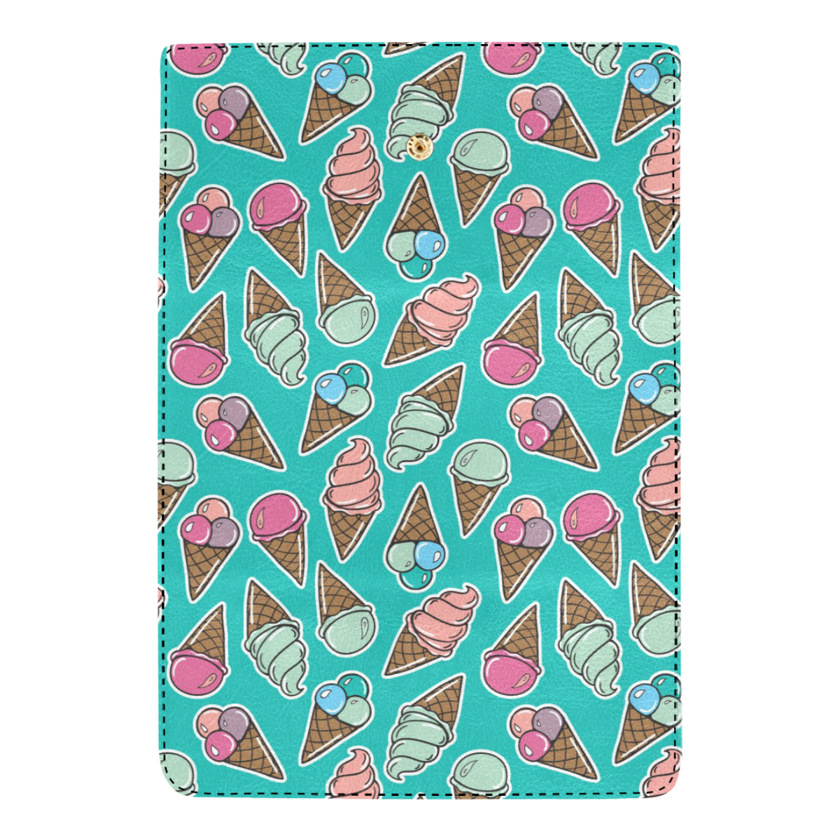Ice Cream Pattern Print Design IC01 Women's Trifold Wallet