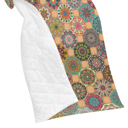 Boho Pattern Print Design 07 Premium Quilt