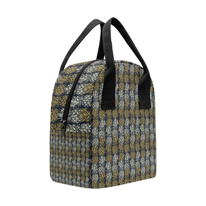 Pineapple Print Design Pattern Insulated Lunch Bag