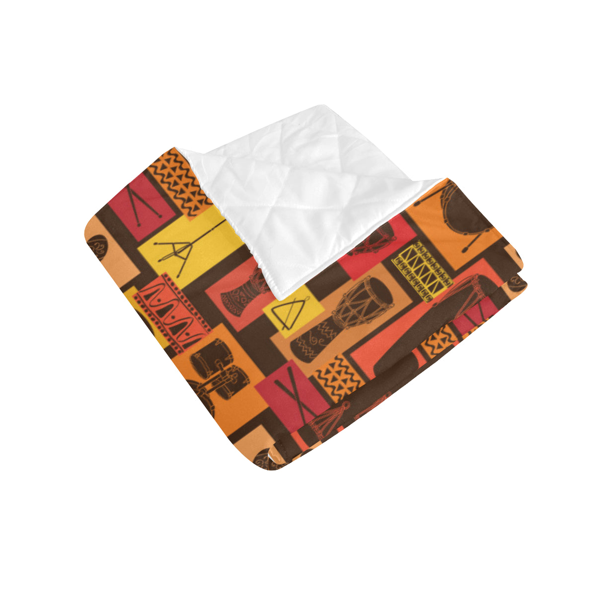 Percussion Pattern Print Design 02 Premium Quilt