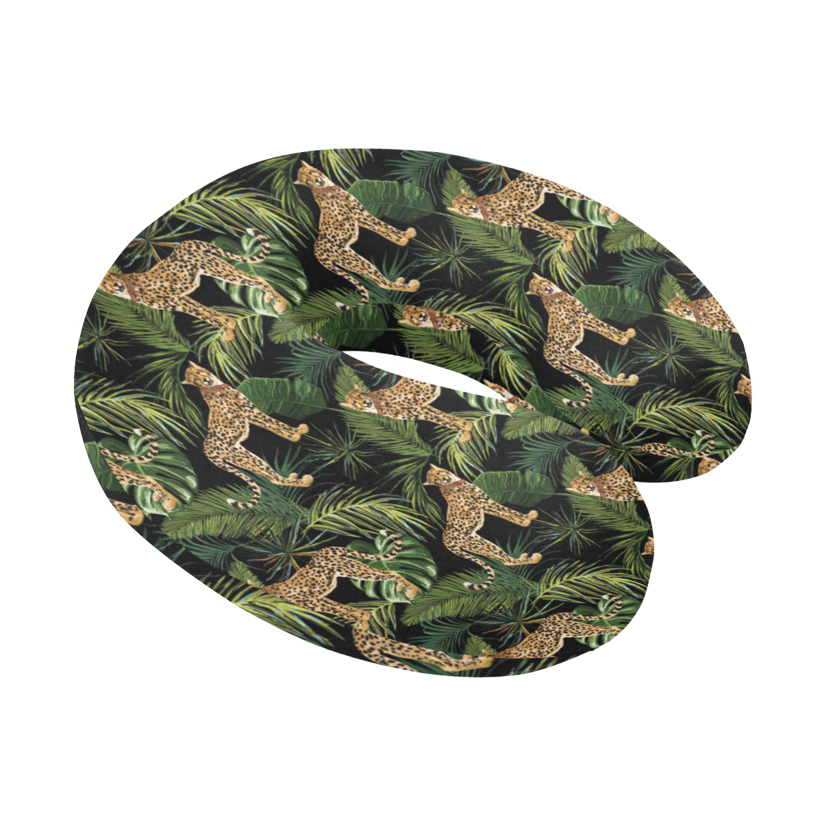 Cheetah Pattern Print Design 05 U-Shaped Travel Neck Pillow