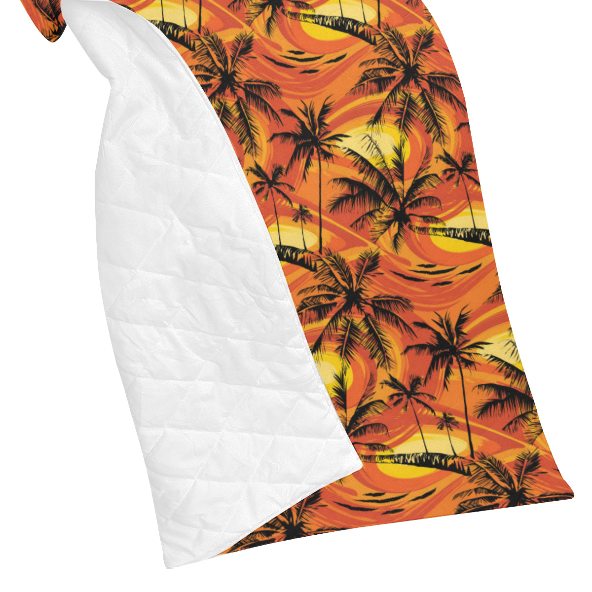 Palm Tree Pattern Print Design A02 Premium Quilt