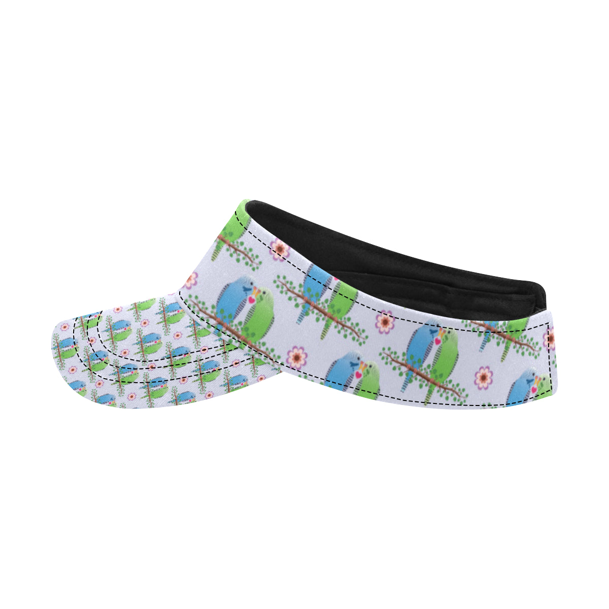 Budgerigar Pattern Print Design 05 Unisex Sun Visor