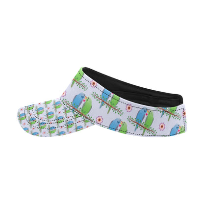 Budgerigar Pattern Print Design 05 Unisex Sun Visor