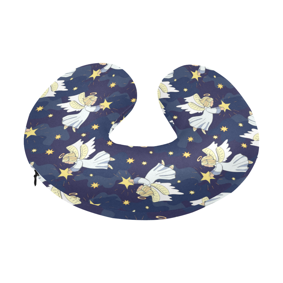 Angel Pattern Print Design 06 U-Shaped Travel Neck Pillow