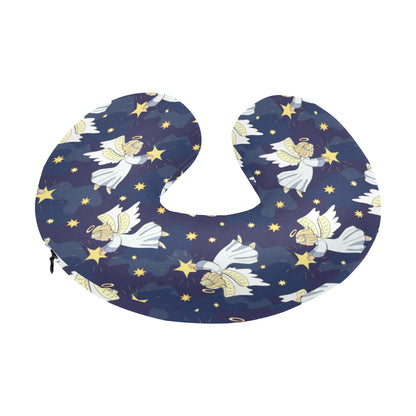 Angel Pattern Print Design 06 U-Shaped Travel Neck Pillow