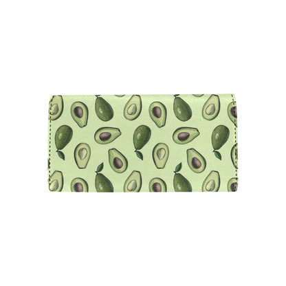 Avocado Pattern Print Design 02 Women's Trifold Wallet