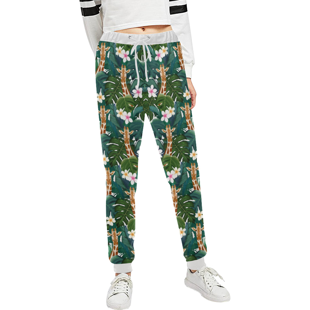 Giraffe Jungle Design Print Unisex Sweatpants