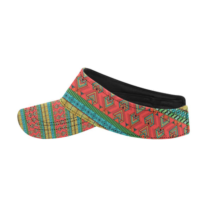 African Colorful Zigzag Print Pattern Unisex Sun Visor