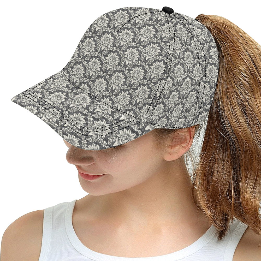 Damask Elegant Print Pattern Snapback Cap